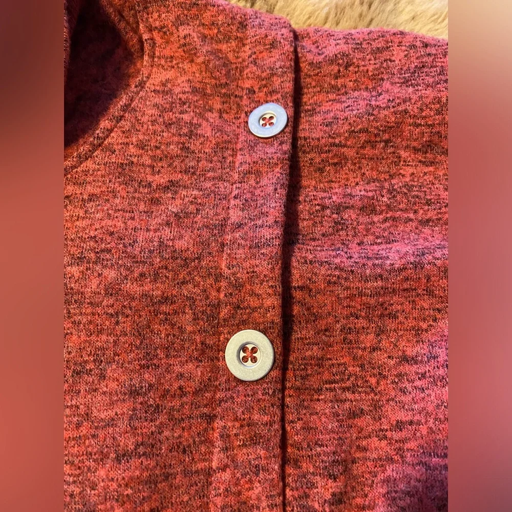 Ruby Rd. Women's Cozy Button Overlay Top small - Picture 10 of 11